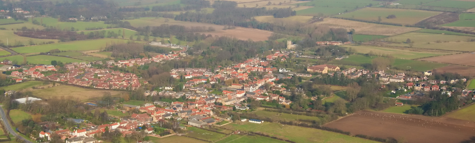 Aerial view of North Cave